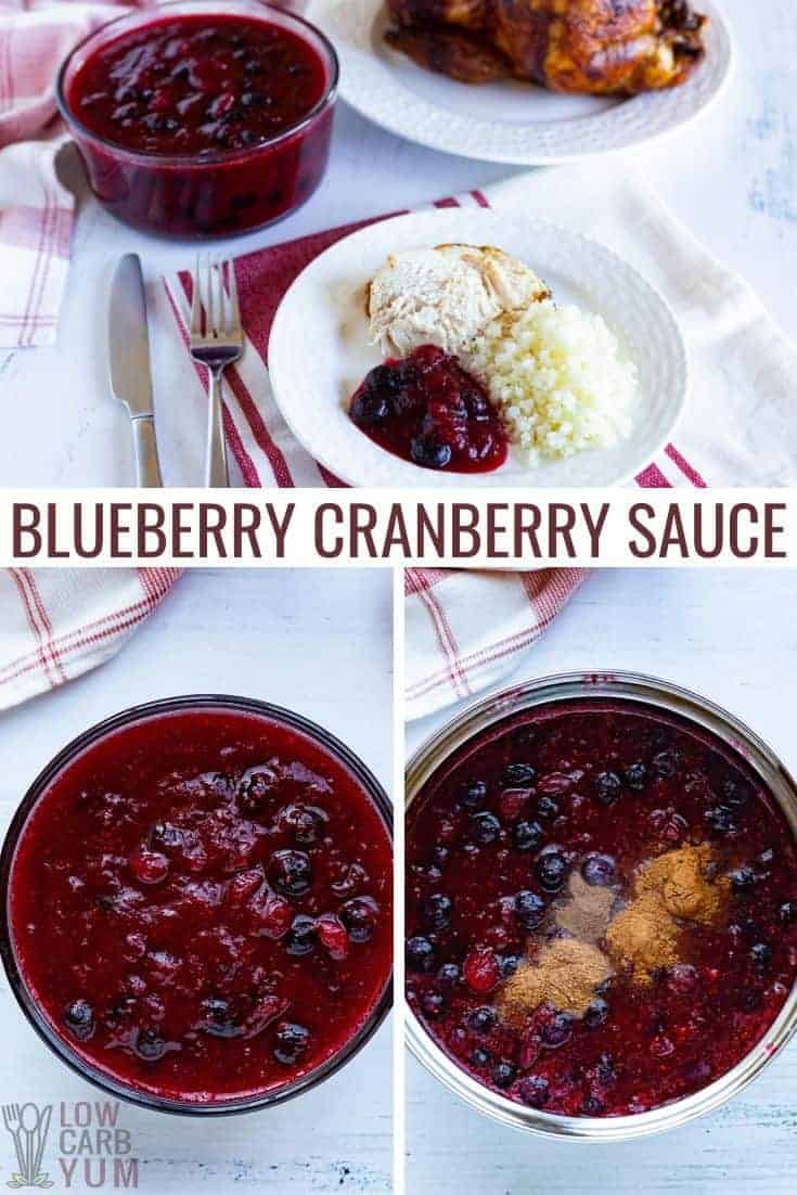 Keto Cranberry Blueberry Sauce Recipe Low Carb Yum