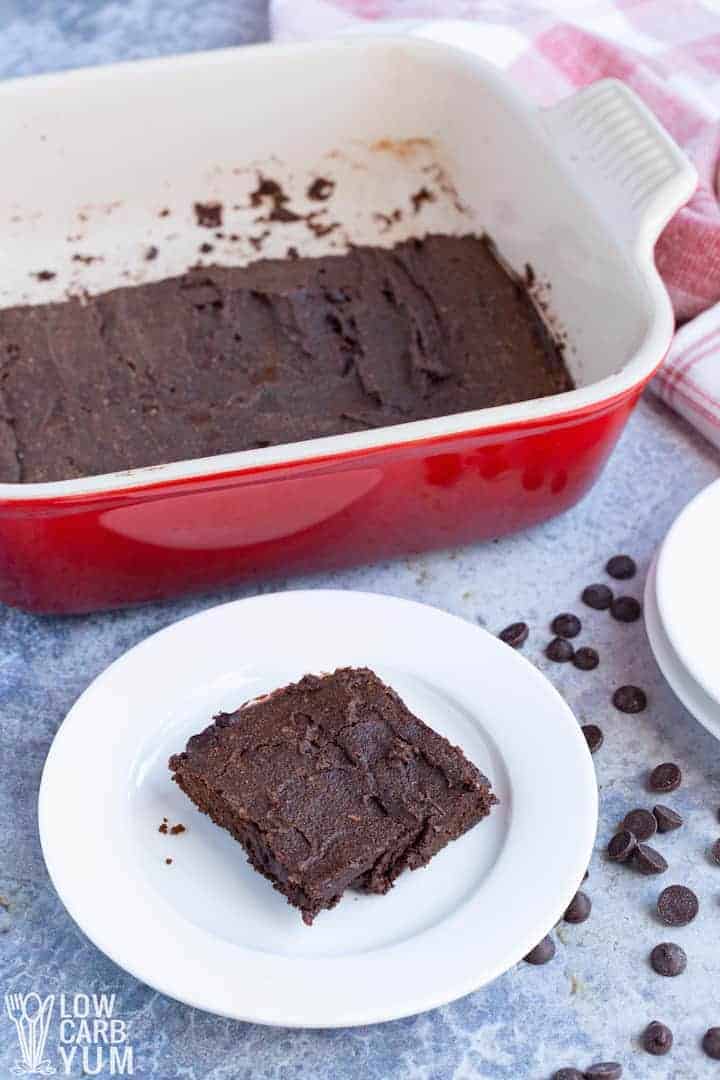 serving coconut flour brownies