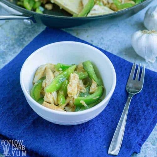 Garlic Ginger Chicken Stir Fry (5 Ingredients) Low Carb Yum