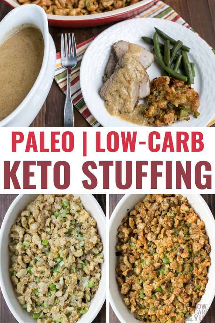 Keto & Low Carb Stuffing Recipe - Low Carb Yum