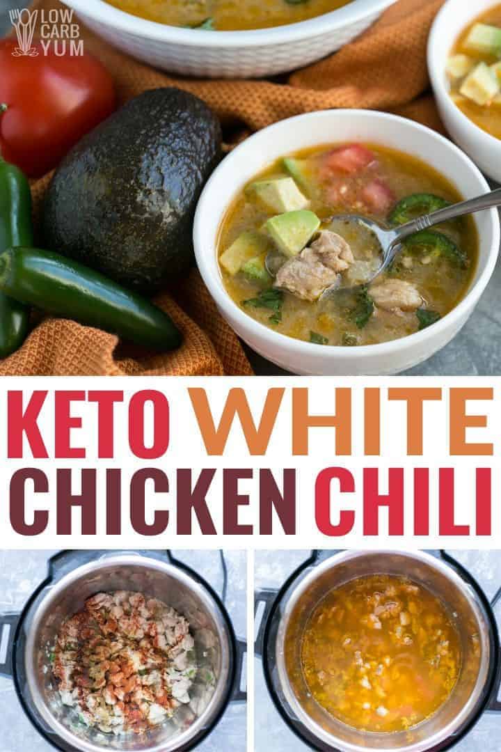 Keto White Chicken Chili (Instant Pot or Stove Top) - Low Carb Yum