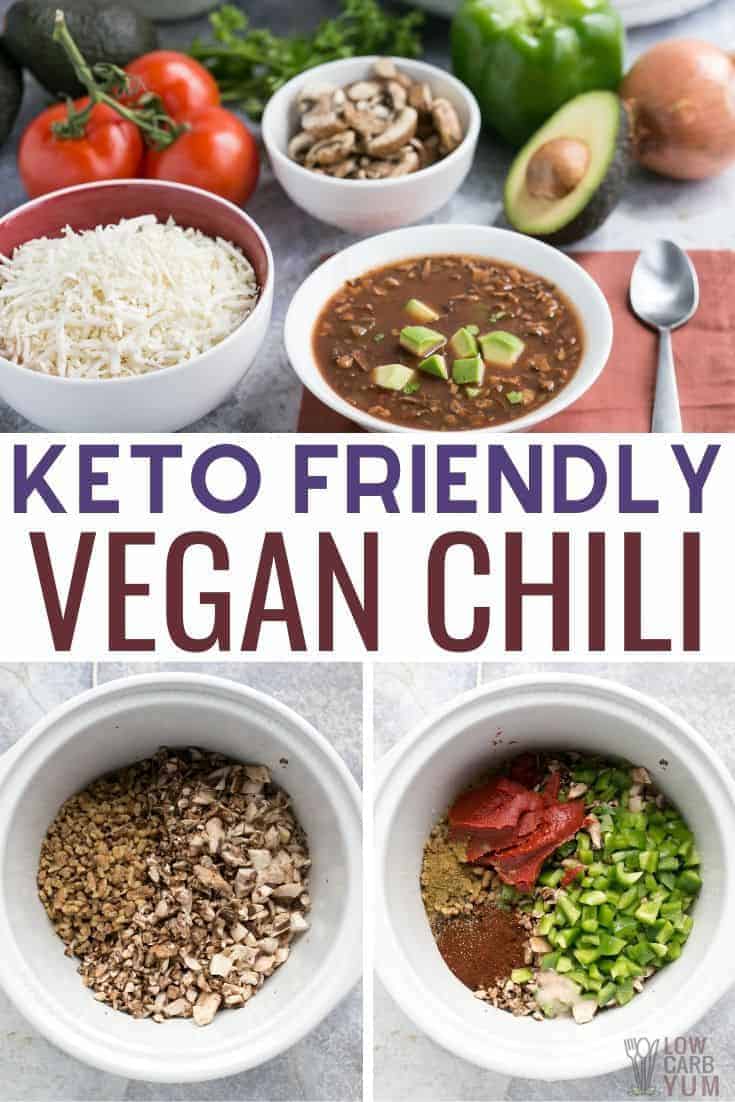 The BEST Vegan Chili Slow Cooker Recipe Low Carb Yum