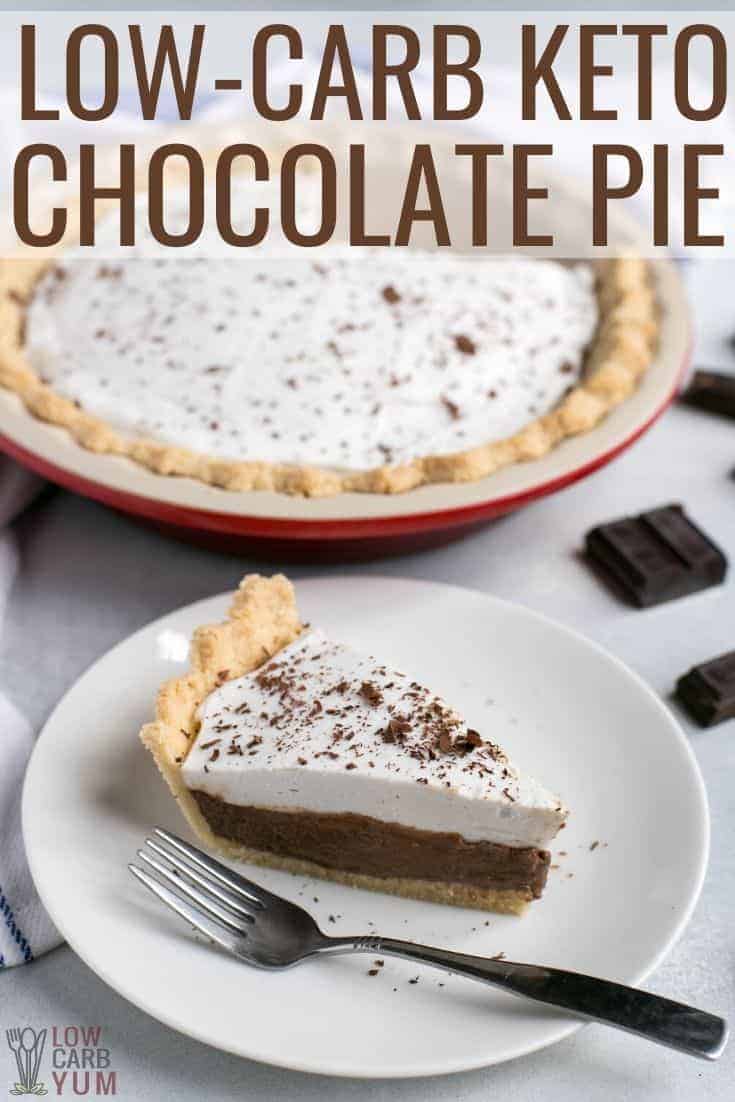 Keto Chocolate Pie Sugar Free Gluten Free Low Carb Yum