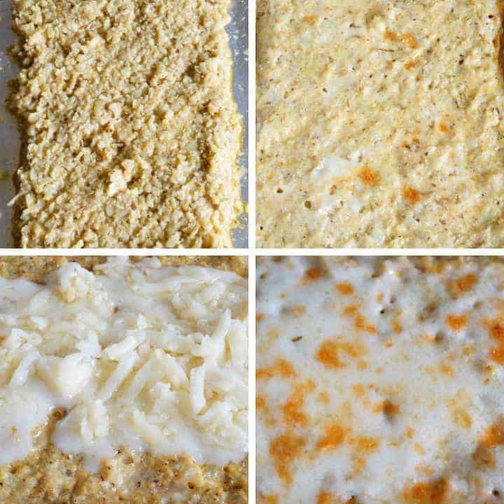 baking cauliflower breadstick dough