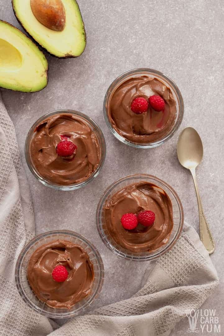 keto avocado chocolate pudding