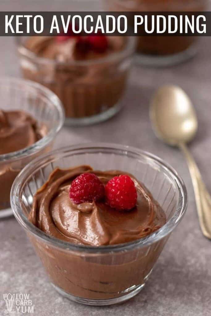 Chocolate Avocado Pudding (Keto, Paleo) Low Carb Yum