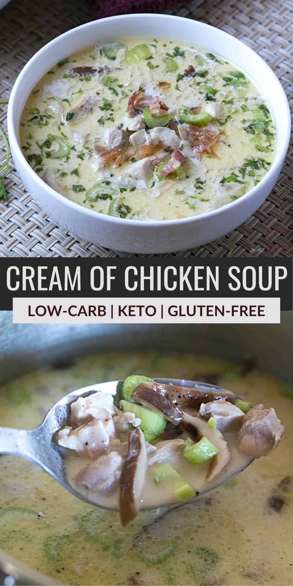 keto cream of chicken soup pinterest image