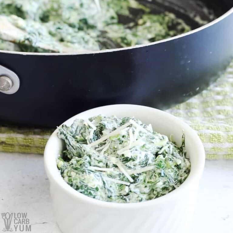 Cheesy Keto Creamed Spinach Recipe - Low Carb Yum
