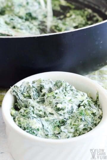 Cheesy Keto Creamed Spinach Recipe - Low Carb Yum