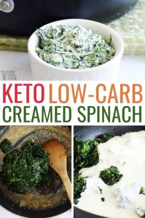 Cheesy Keto Creamed Spinach Recipe - Low Carb Yum