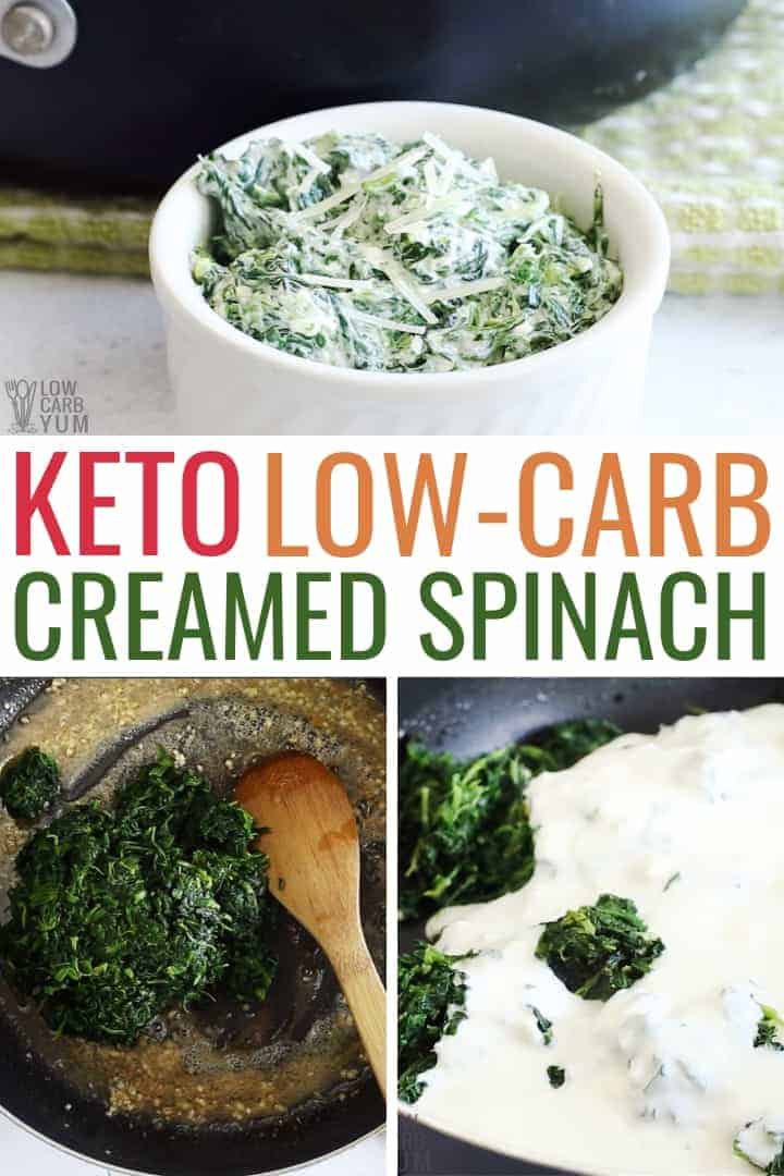 low carb keto creamed spinach recipe