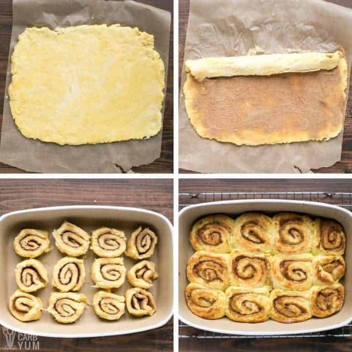 making and baking rolls