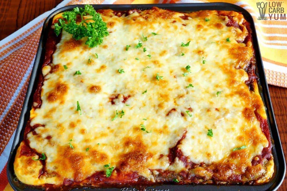 baked keto lasagna