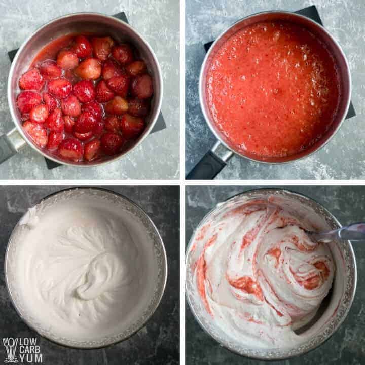 keto strawberry pie filling