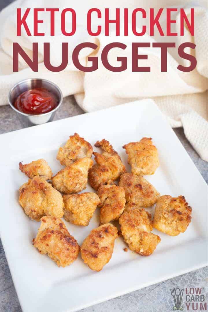 low carb keto chicken nuggets recipe