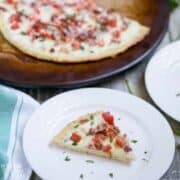 Keto Chicken Crust Pizza with Bacon Ranch Toppings | Low ...