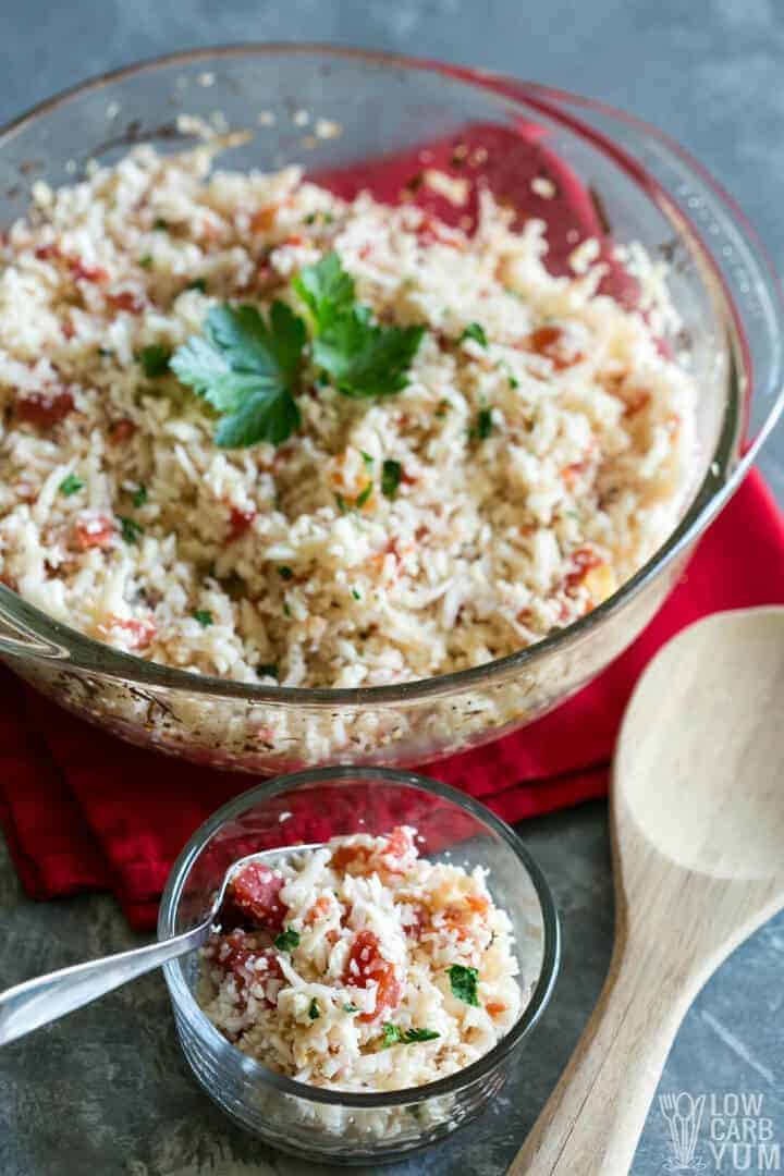easy Mexican inspired keto rice dish