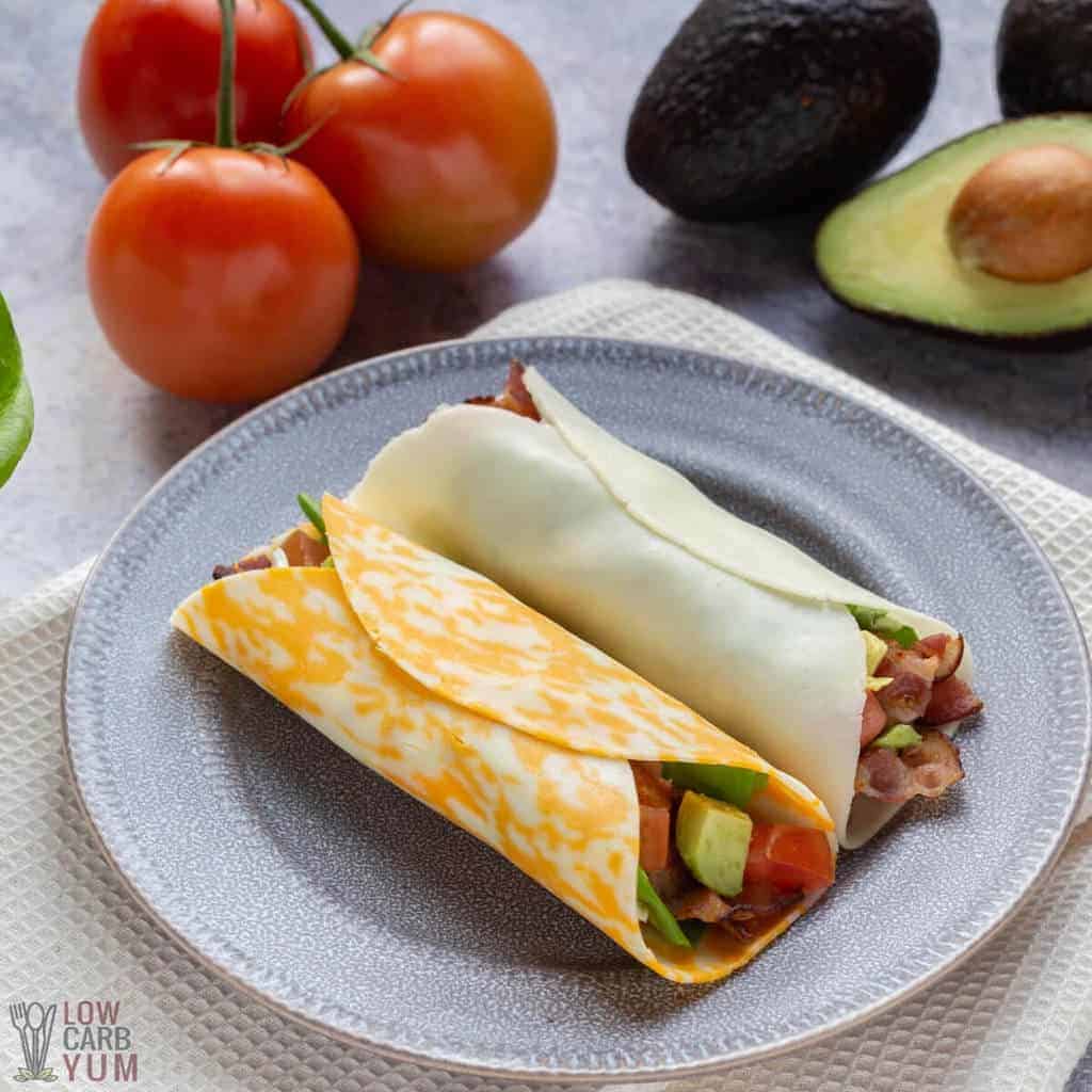 Melted Cheese Sandwich Wraps (Keto and Low Carb) - Just a Taste