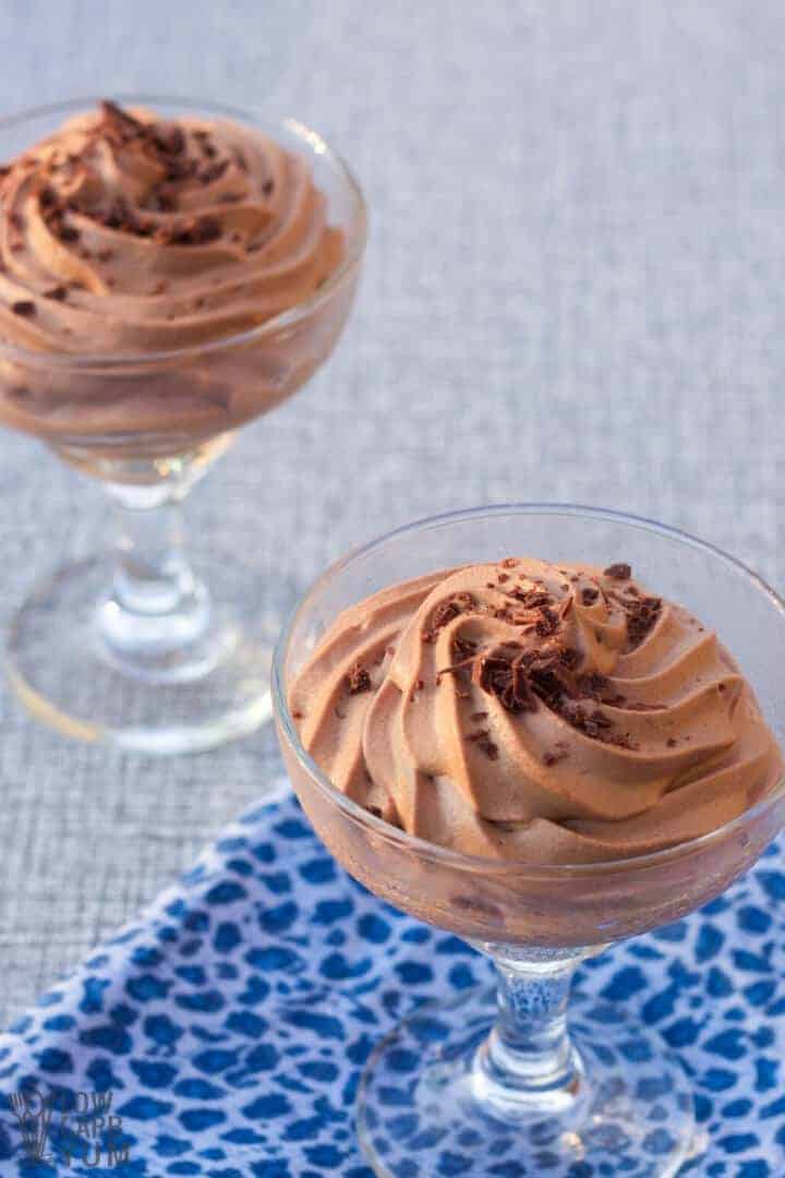 cherry chocolate mousse