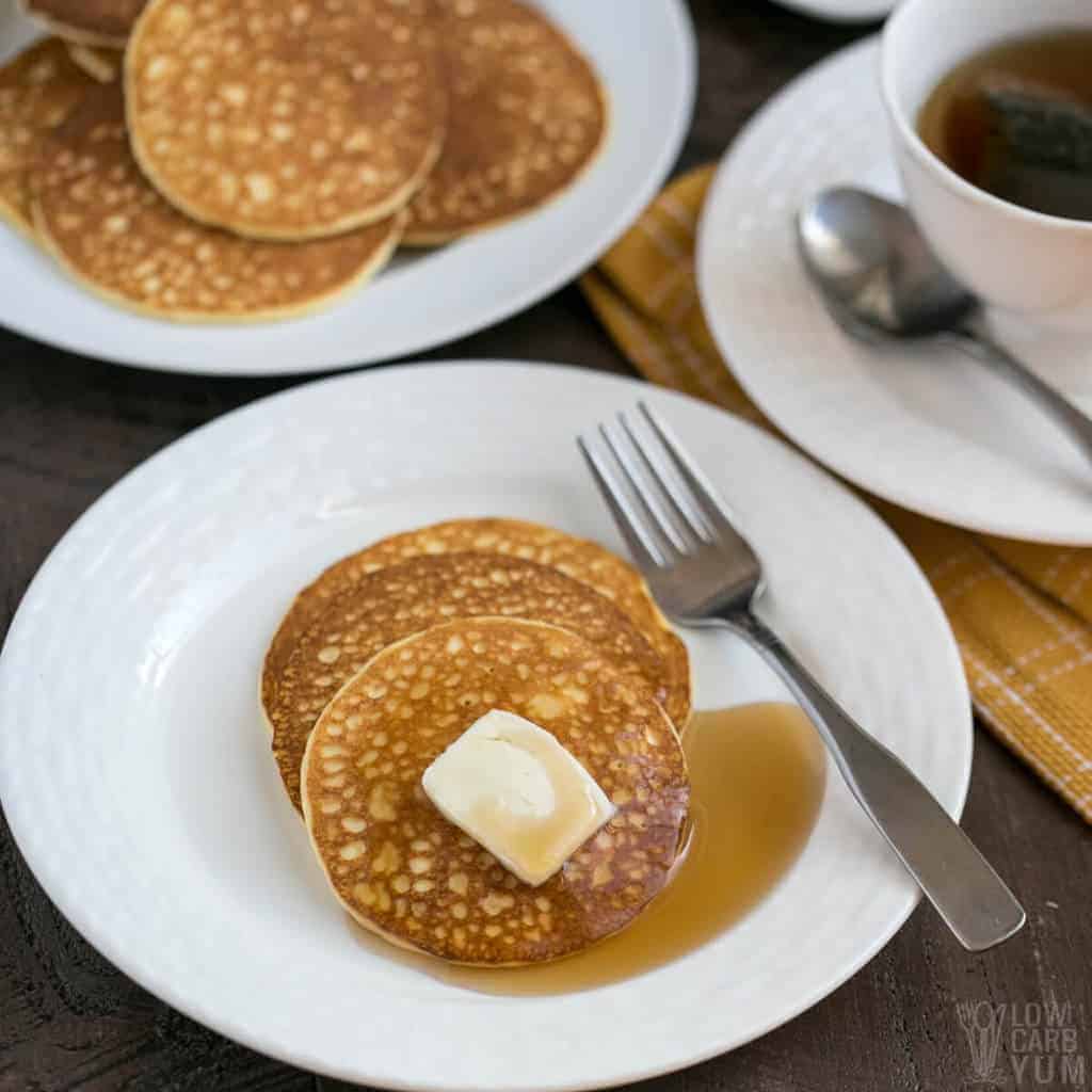 Fluffy Keto Cream Cheese Pancakes - Low Carb Yum