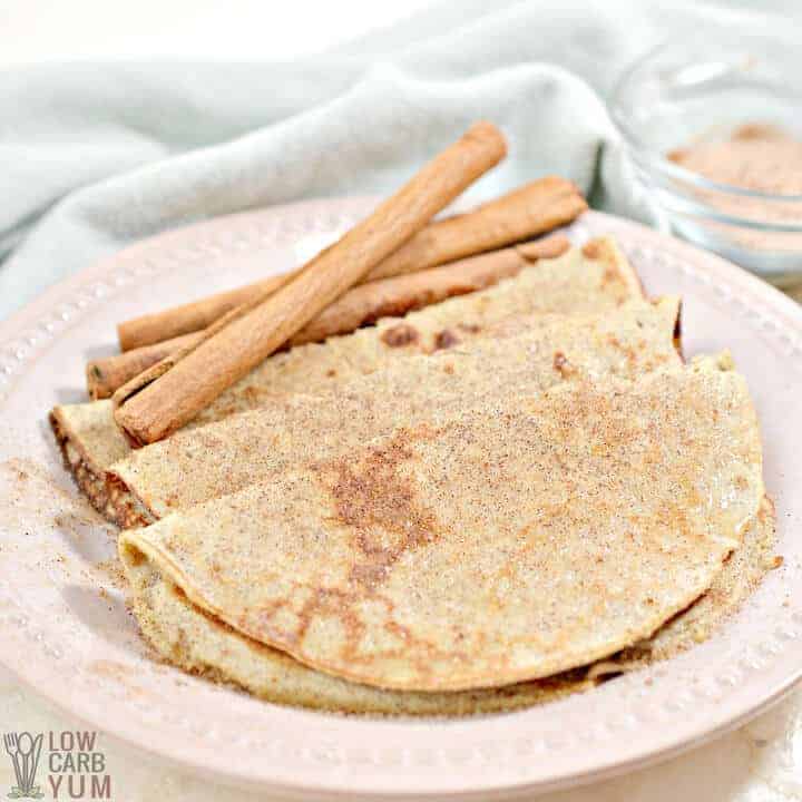 keto coconut flour crepes