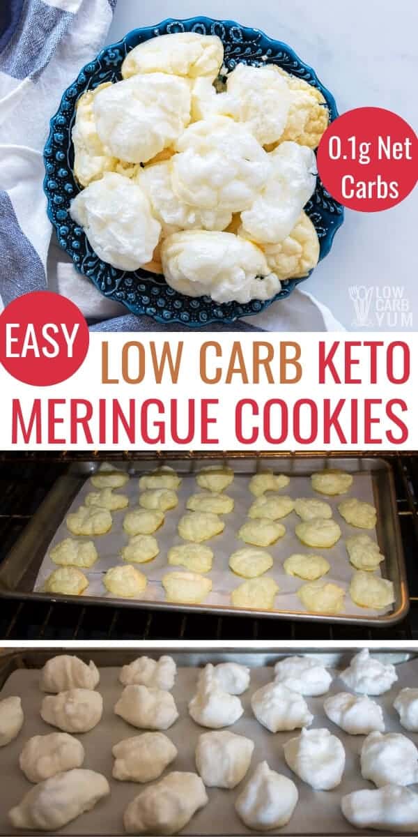 SugarFree Keto Meringue Cookies Low Carb Yum