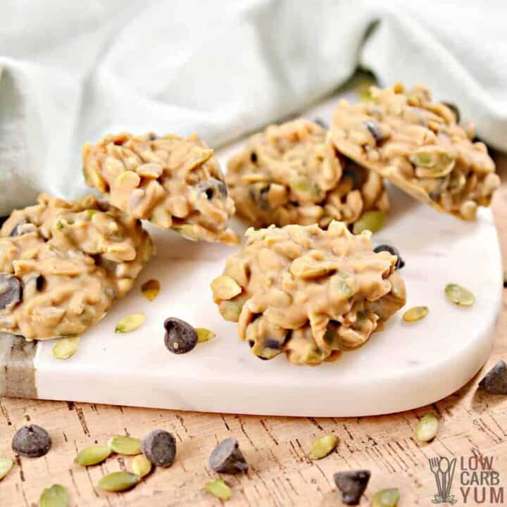 Keto No Bake Cookies with Peanut Butter - Low Carb Yum