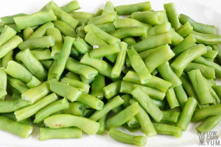 boiled green beans