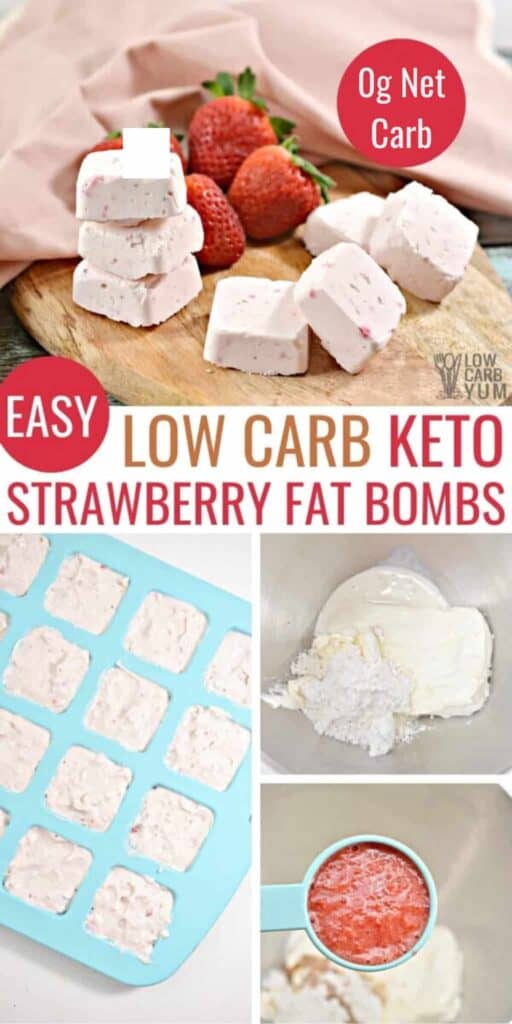 keto strawberry cheesecake fat bombs