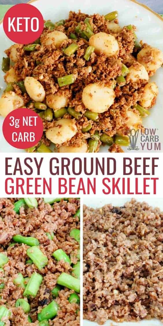 Ground Beef and Green Beans (5 Ingredients) Low Carb Yum