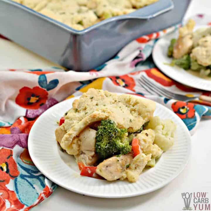 Keto Chicken Pot Pie Casserole Recipe Low Carb Yum