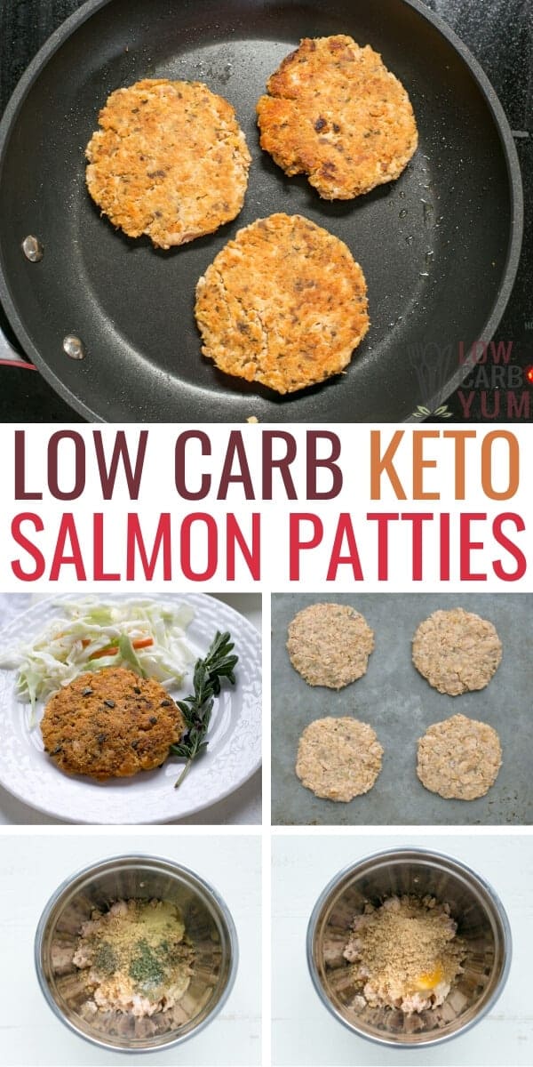 Keto Salmon Patties or Cakes with Canned Meat Low Carb Yum
