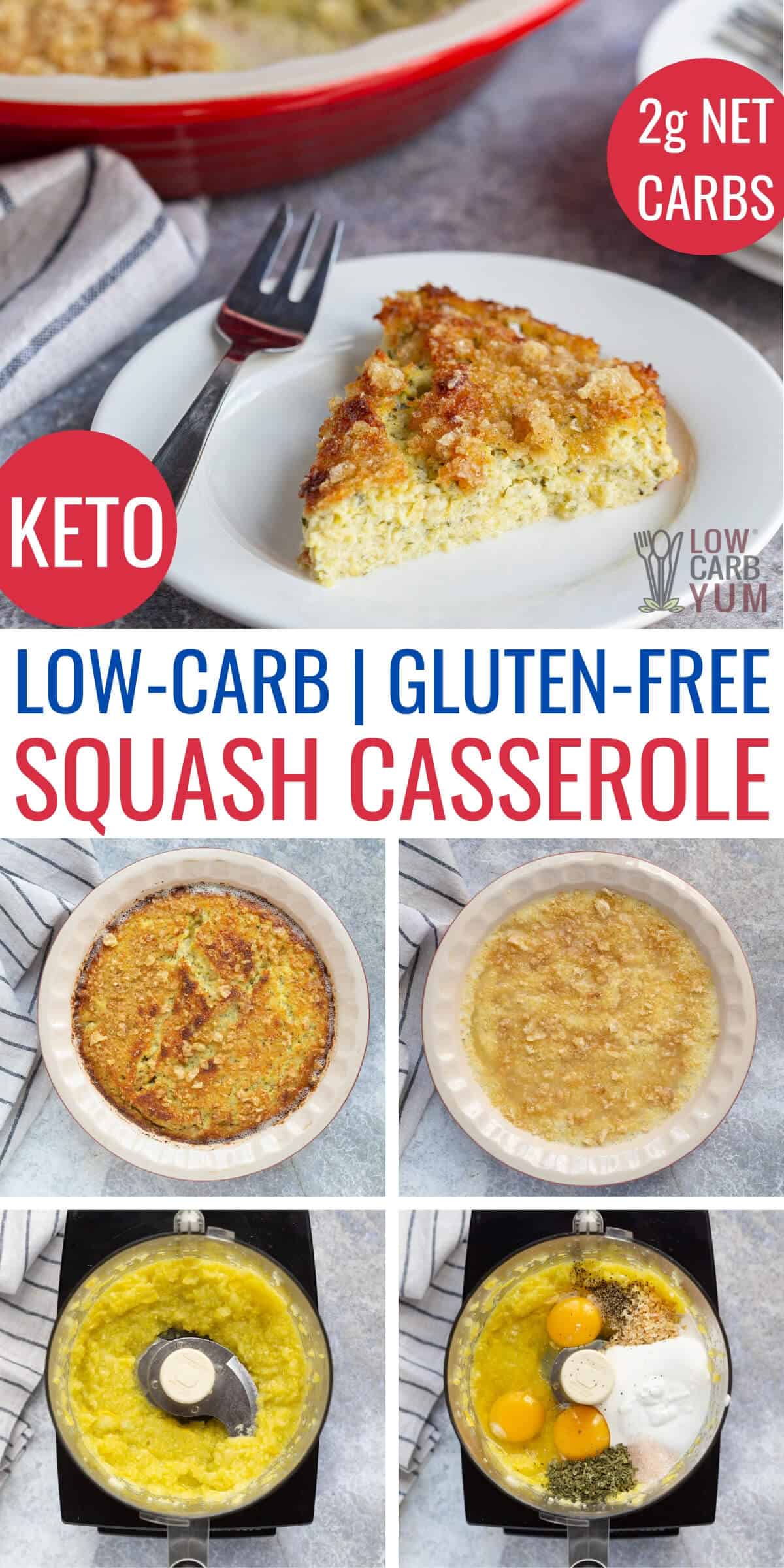 Keto Squash Casserole (GlutenFree) Low Carb Yum