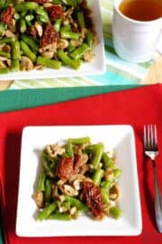 Sautéed Green Beans with Mushrooms | Low Carb Yum