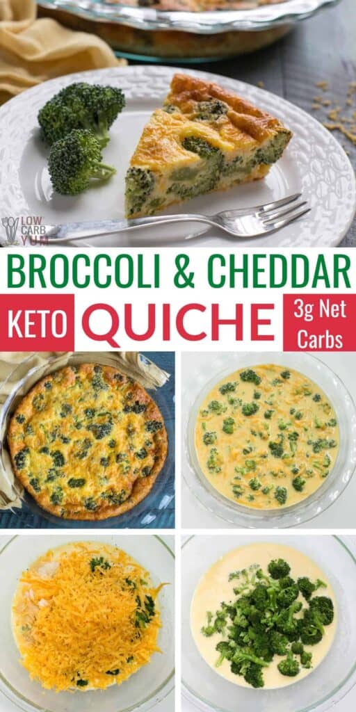 crustless broccoli and cheddar quiche