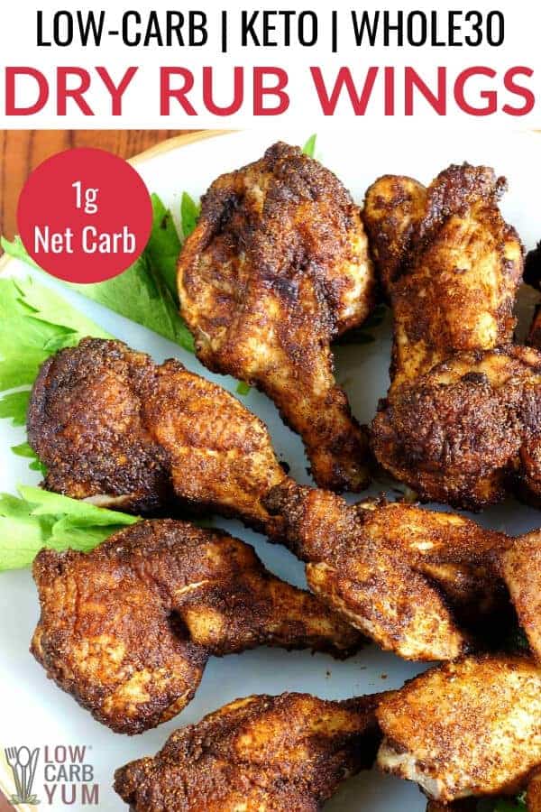 Easy Dry Rub Chicken Wings in Oven or Air Fryer Low Carb Yum