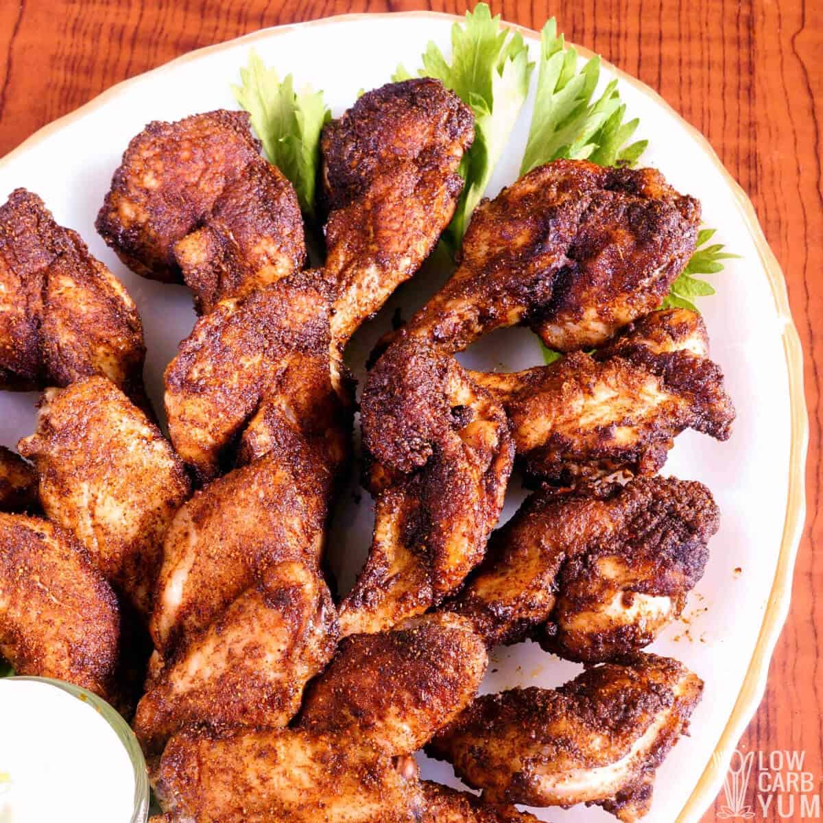 Grilled dry clearance rub chicken wings