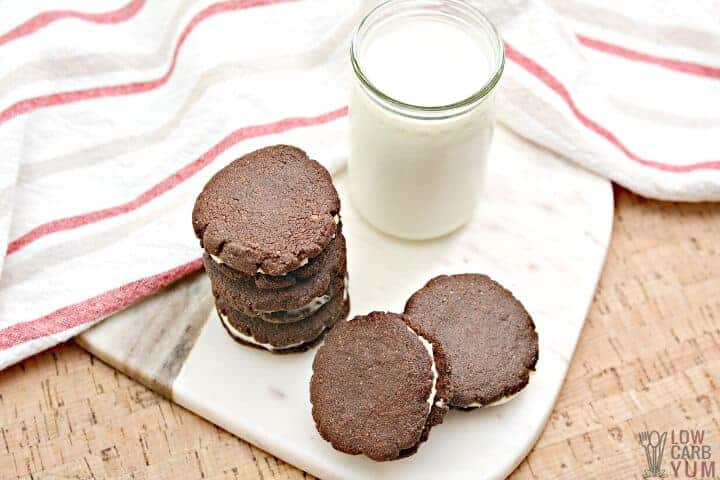 Homemade Gluten-Free Keto Oreo Cookies