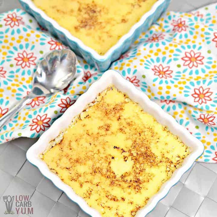 keto creme brulee custard
