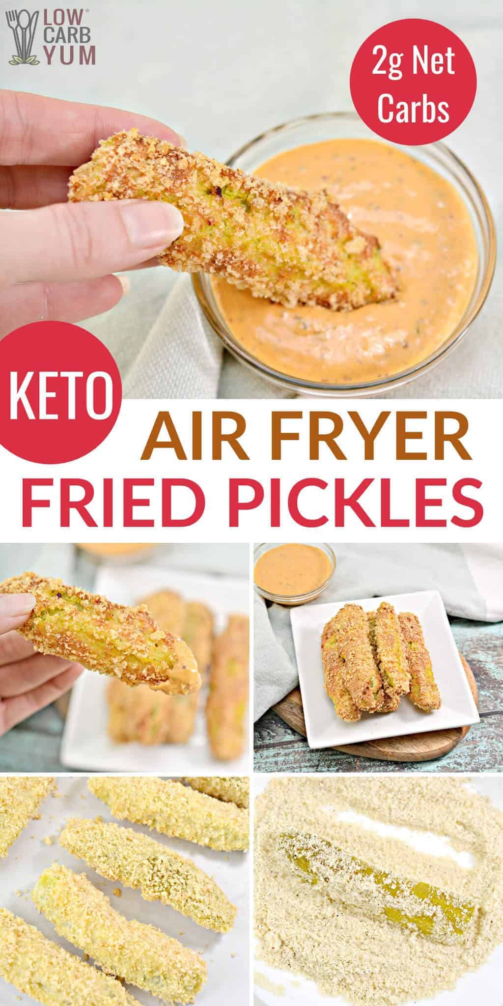 Keto Fried Pickles Made in Air Fryer Low Carb Yum