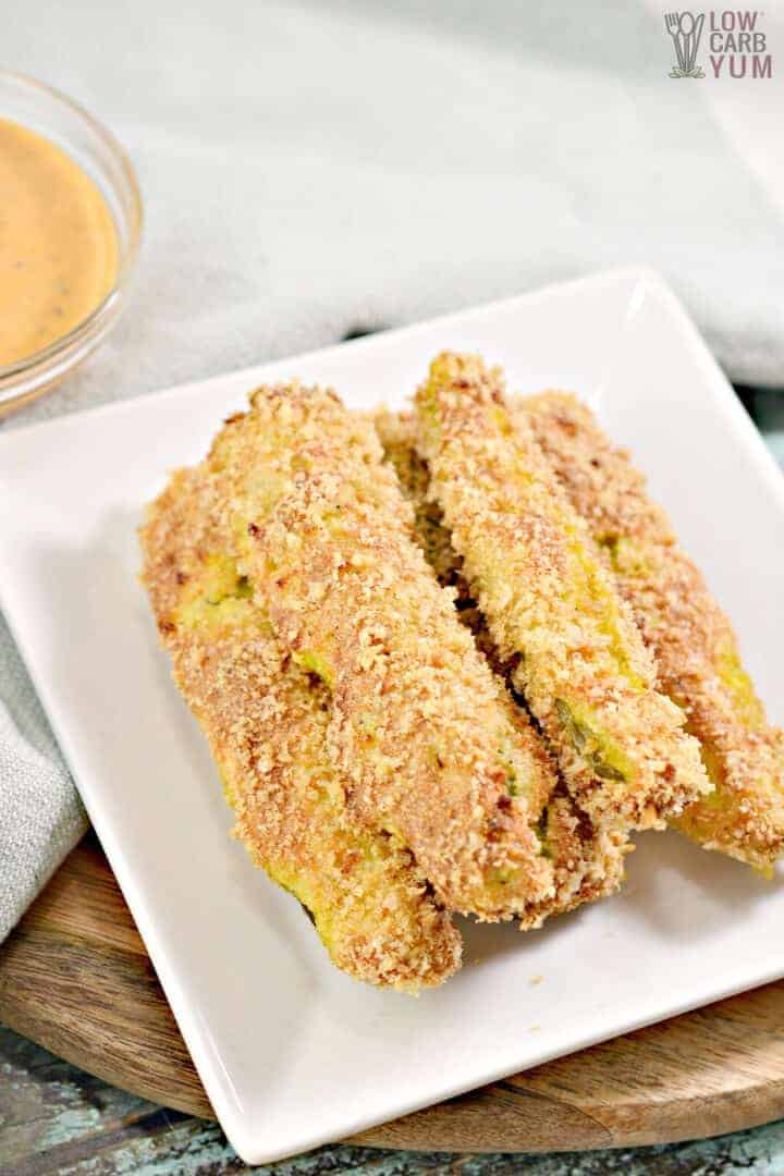 low carb fried pickles