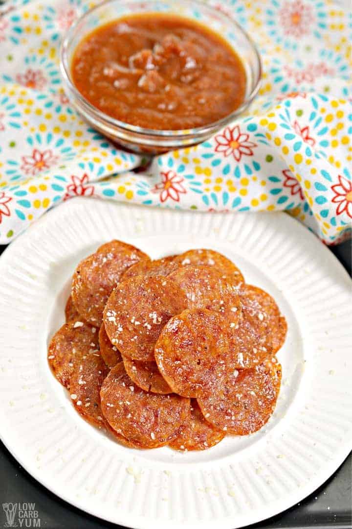 pepperoni chips with dip