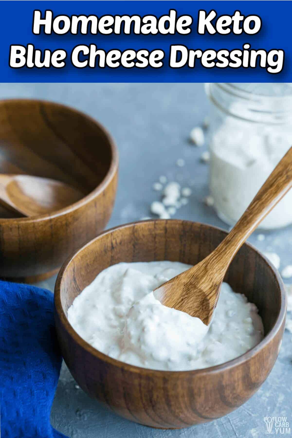 homemade keto blue cheese dressing cover image