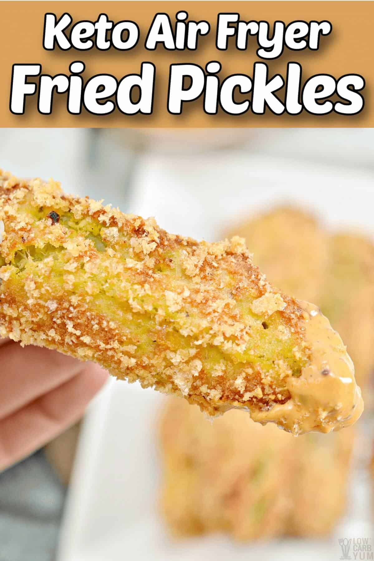 Keto Fried Pickle Chaffle