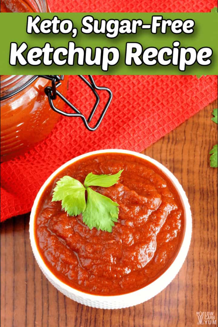 Easy Homemade Keto Sugar Free Ketchup Low Carb Yum
