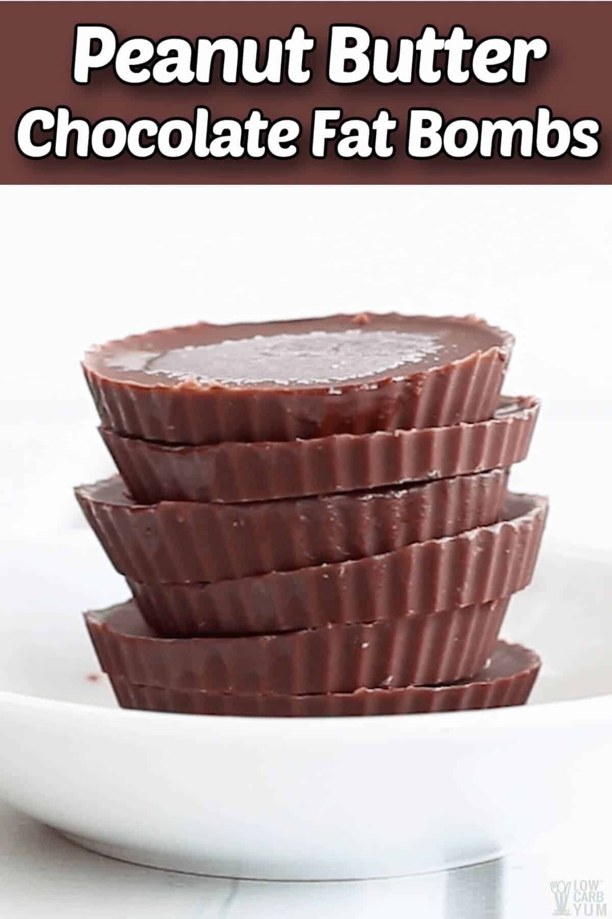 peanut butter chocolate fat bombs cover image