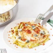 cabbage steak on plate