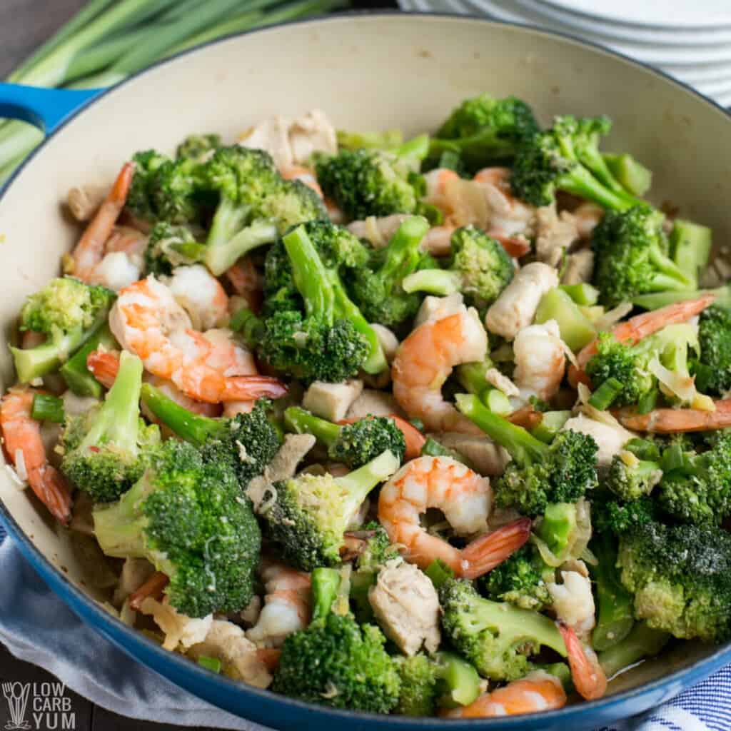 chicken and shrimp stir fry