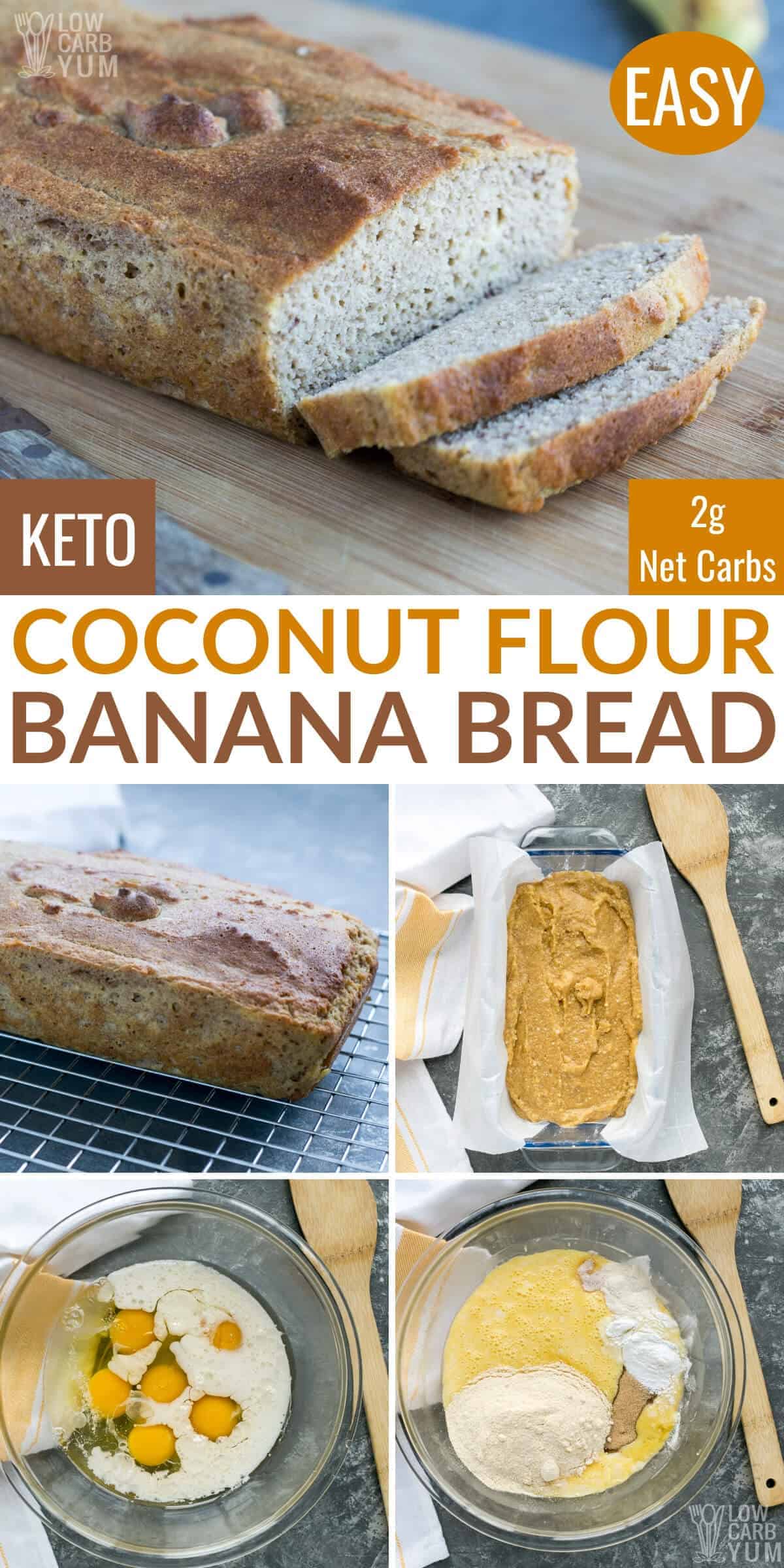 Coconut Flour Banana Bread (Paleo, GlutenFree, Keto) Low Carb Yum