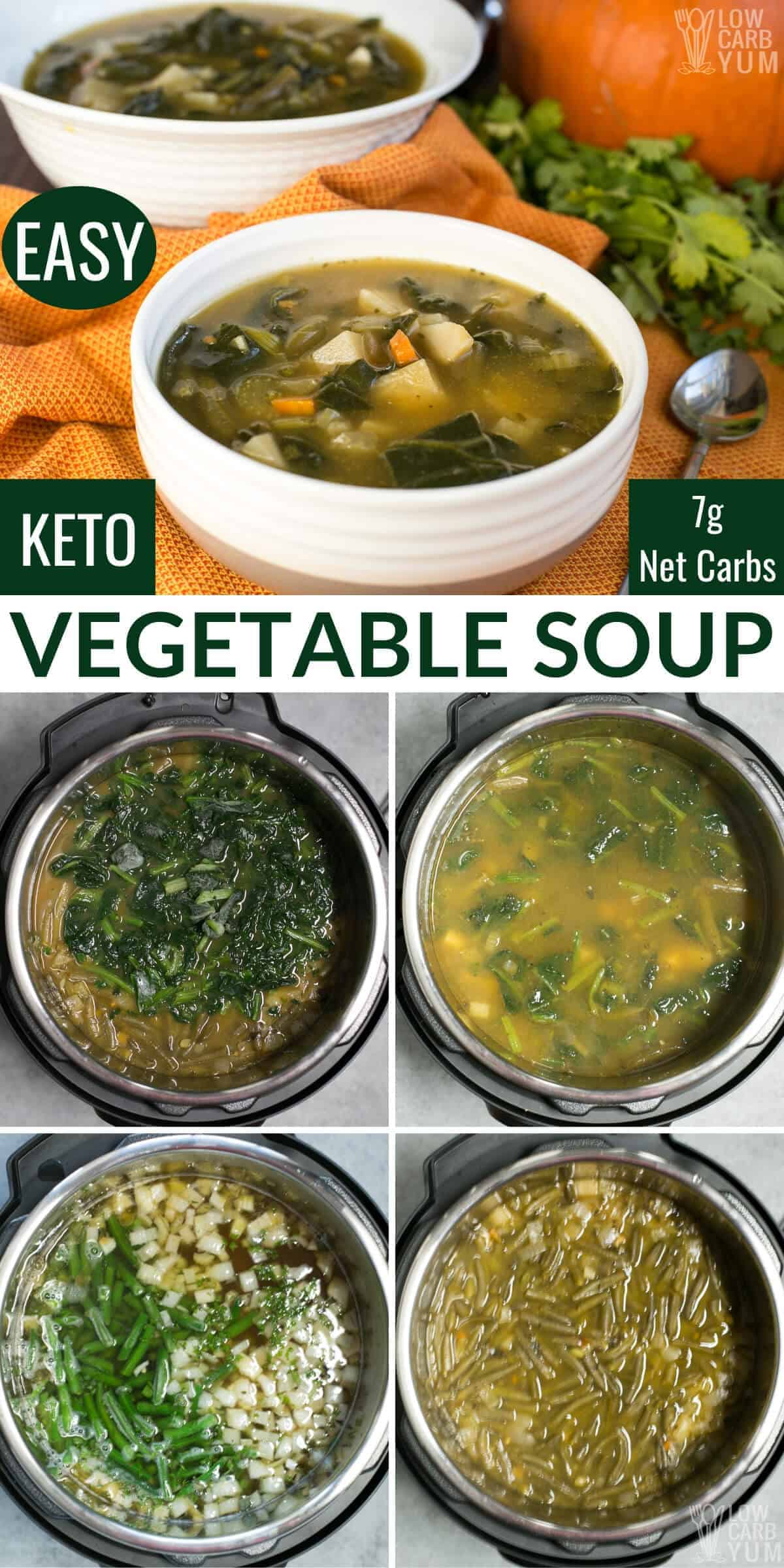 Keto Vegetable Soup (Instant Pot or Stove Top) Low Carb Yum